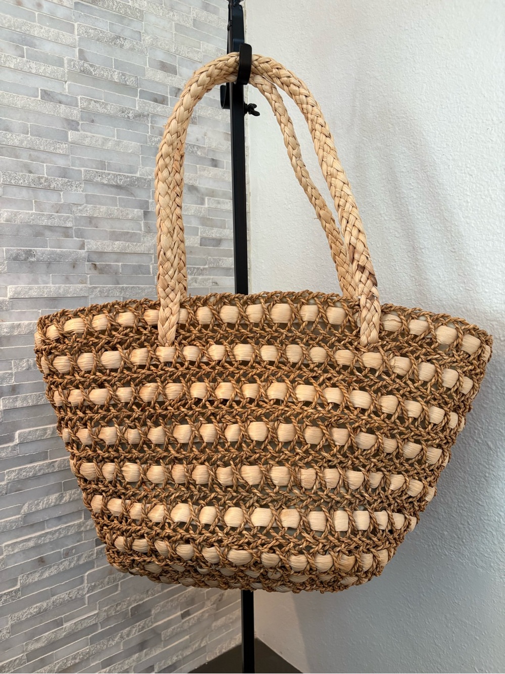 Bijoux Terner straw tote is a classic bohemian-style bag